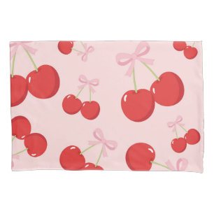 Cerejas Vermelhas com Arco Rosa Coquette Chic