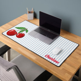 Cerejas Vermelhas em Bandas Azuis Personalizadas
