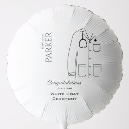 Cerimônia de Casaco Branco parabéns Novo Médico