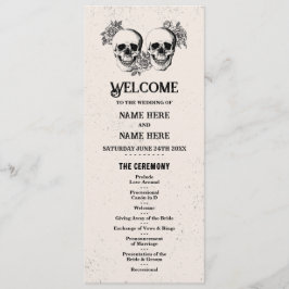 Cerimônia de casamento do Menu de Boas-vindas do H