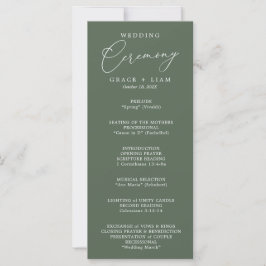 Cerimônia de Casamento Elegante de Script Minimali