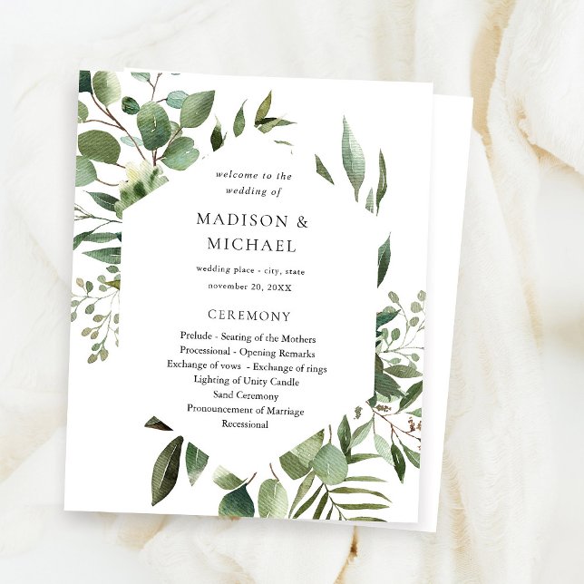 Cerimônia de Casamento Russo Eucalyptus e Folhas d (Criador carregado)