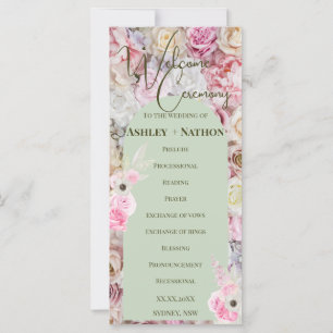 Cerimônia de Núpcias de Verão de Arch Floral Verde