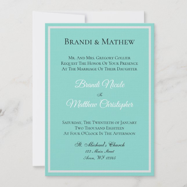 Cerimônia Elegante de Suite de Casamento nobre (Frente)