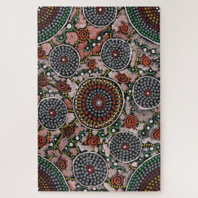 Cerimônia feminina e Quebra-cabeça de pintura em p (Vertical)