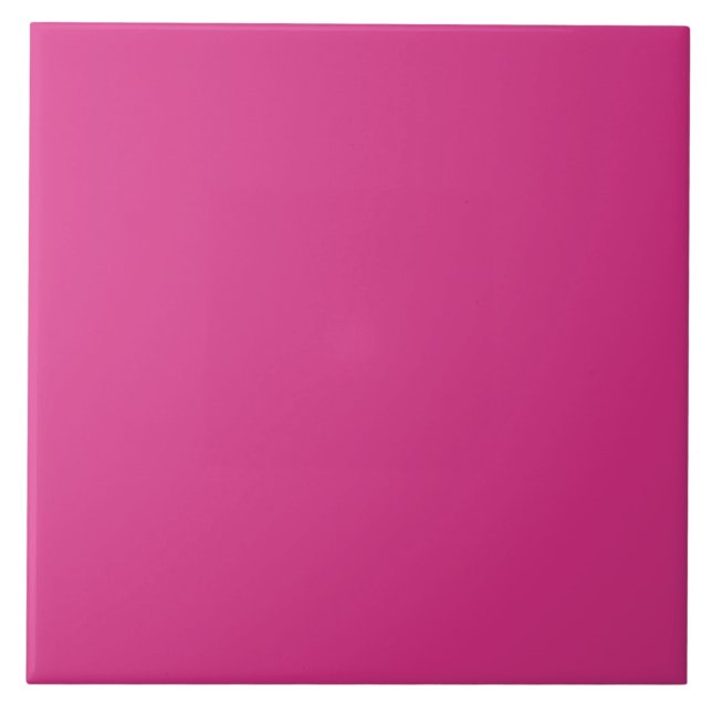 Cerise Bright Fuchsia azulejo Rosa (Frente)