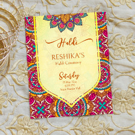 Cerise mandala rangoli mehndi convite orçamental