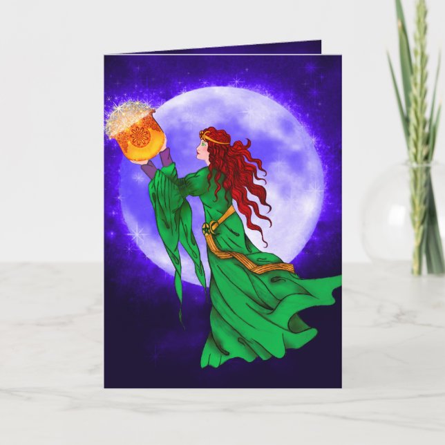 Cerridwen dos Cartões de Caldeirão (Frente)