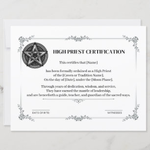 Certificação de alto nível