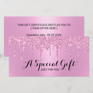 Certificação de Presente de Salão de Coleta Rosa M