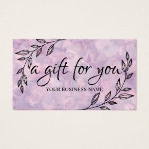 Certificado-cadeau de folhagem botânica aquarela