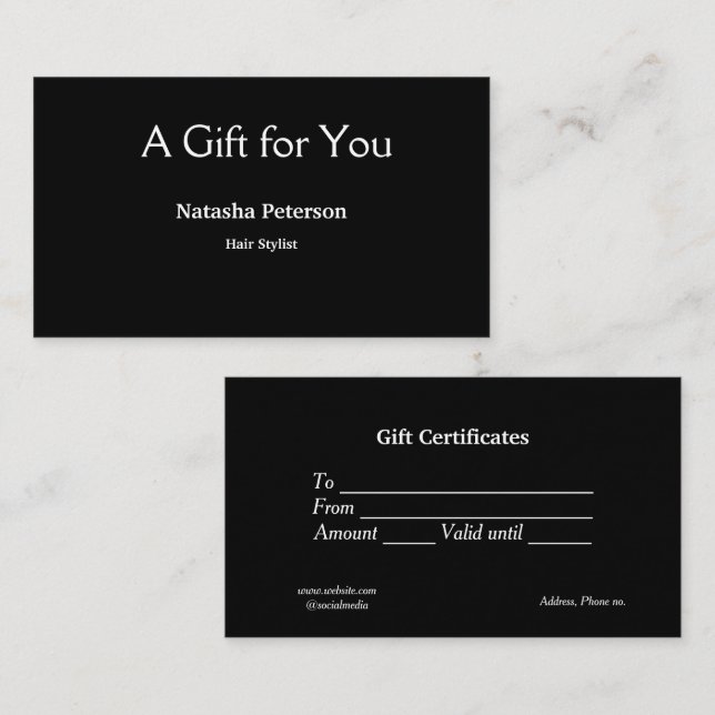 certificado clássico de negócios azul branco (Frente/Verso)