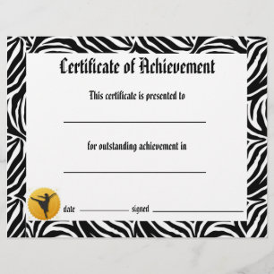 Certificado da dança da realização - Arabesque