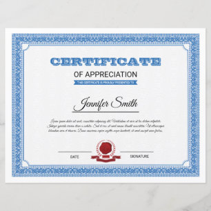 Certificado de Apreciação