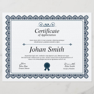 Certificado De Apreciação