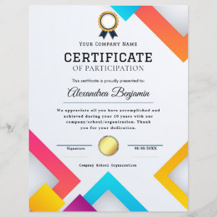 Certificado de Apreciação