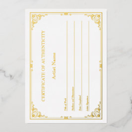 Certificado de Autenticidade da Folha Ouro Vitoria