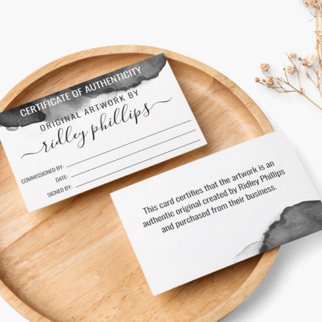 Certificado de Autenticidade Maior de Aquarela da  (Criador carregado)