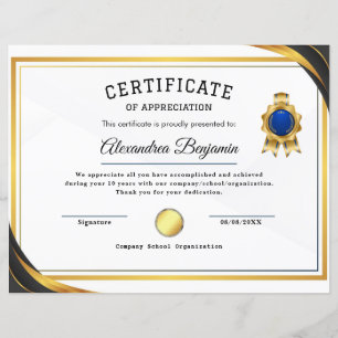 Certificado de Avaliação de Conquista