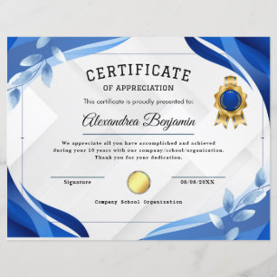 Certificado de Avaliação de Conquista