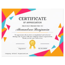 Certificado de Avaliação de Conquista