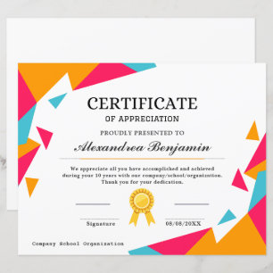 Certificado de Avaliação de Conquista