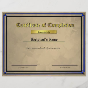 Certificado de Bandeira Personalizada Thin Blue Li