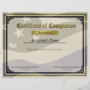 Certificado de Bandeira Personalizada Thin Blue Li