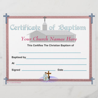 Certificado de Batismo