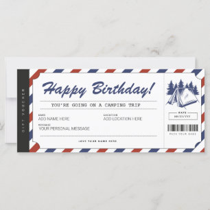 Certificado de Campo de Verão de Presente de Acamp