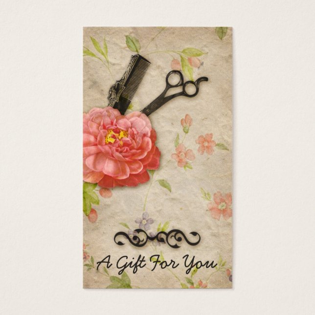 certificado de cartão-presente de cabeleireiro (Frente)