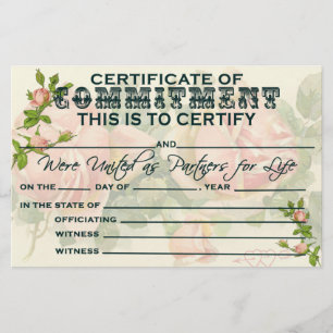 Certificado de compromisso