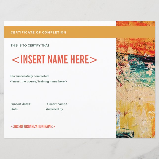 Certificado de conclusão (Frente)