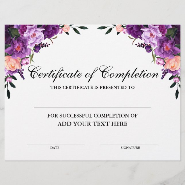 Certificado de conclusão bicomponente (Frente)