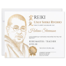 Certificado de conclusão de Yoga em Reiki