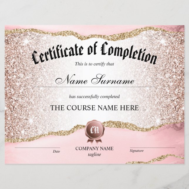 Certificado de Conclusão do Curso (Frente)