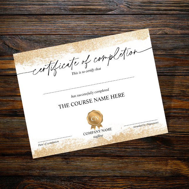 Certificado de Conclusão do Curso de Conclusão (Criador carregado)