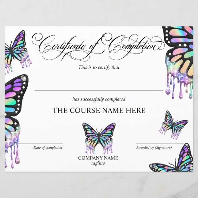 Certificado de Conclusão do Curso de Conclusão (Frente)