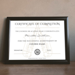 Certificado de Conclusão do Curso Saxofone Moderno