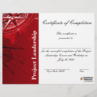 Certificado de conclusão do workshop de liderança