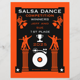 Certificado de Concurso para Dança Salsa