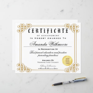 Certificado de diploma falso e profissional