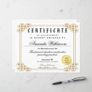 Certificado de diploma falso e profissional