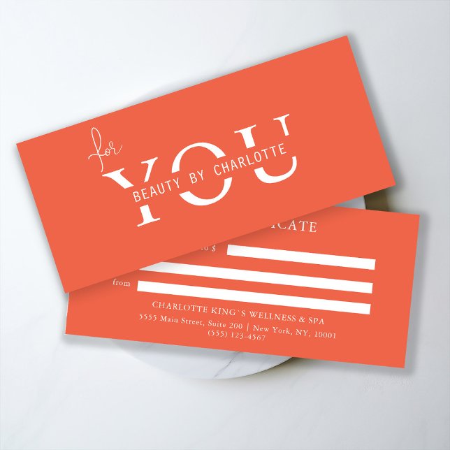 CERTIFICADO DE ENTIDADE EMPRESARIAL (Personalized, BUSINESS GIFT CERTIFICATE! Orange & White, modern, minimal with a luxury touch.
)
