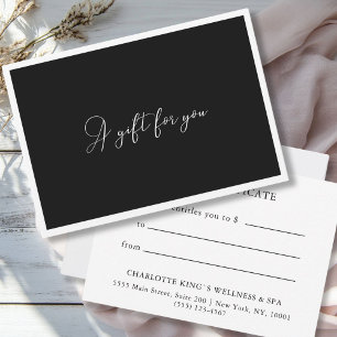 CERTIFICADO DE ENTIDADE EMPRESARIAL  Preto moderno