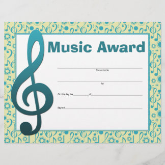 Certificado de Estudante do Music Prêmio Studio