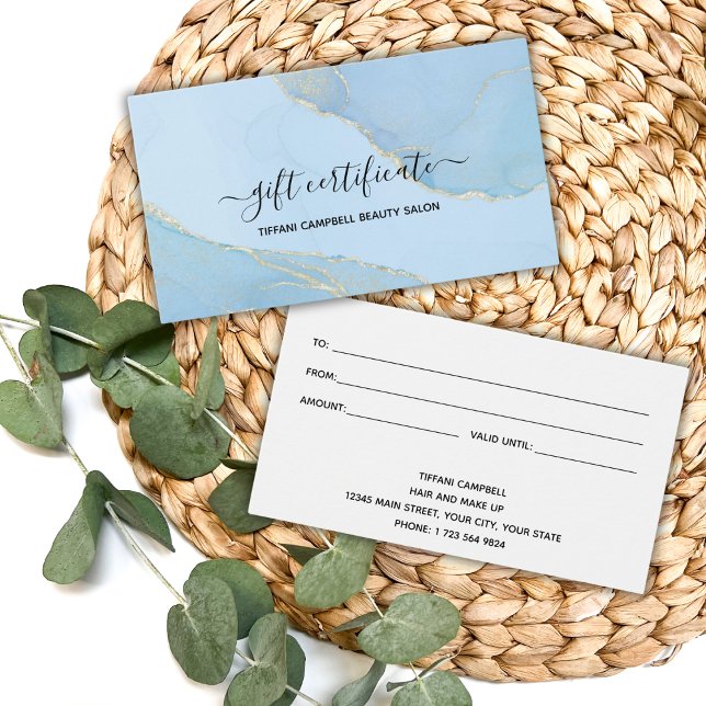 Certificado de Glitter de Cor Azul (Criador carregado)