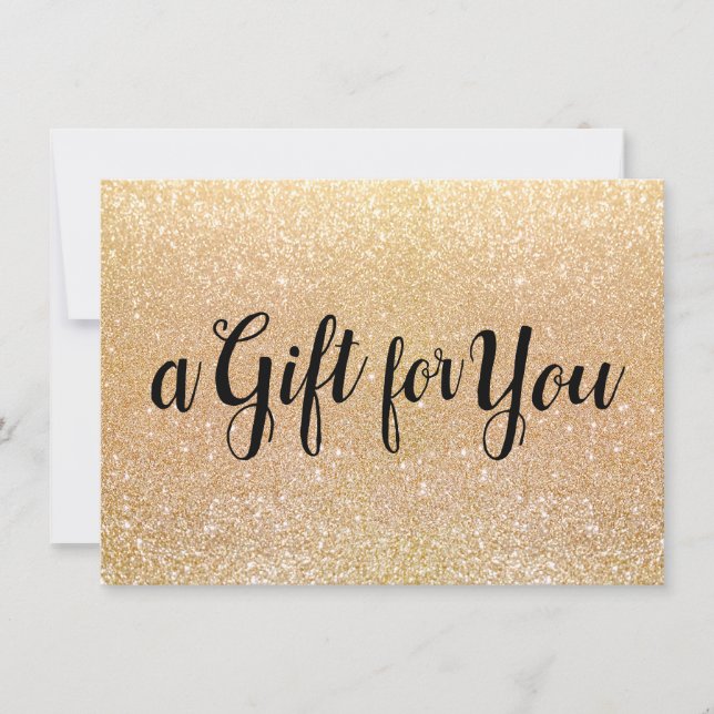 Certificado de Glitter Dourado para Caligrafia (Frente)