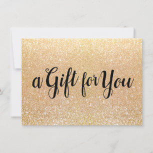 Certificado de Glitter Dourado para Caligrafia