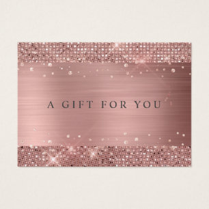 Certificado de Glitter Dourado Rosa moderno